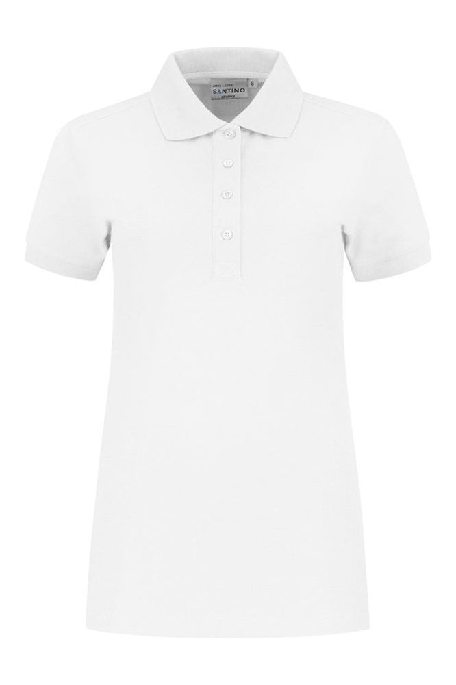 Santino Poloshirt Leeds Ladies White - Bedrijfskleding Koning