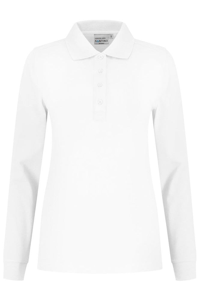 Santino Poloshirt Lexington Ladies White 4XL-6XL - Bedrijfskleding Koning