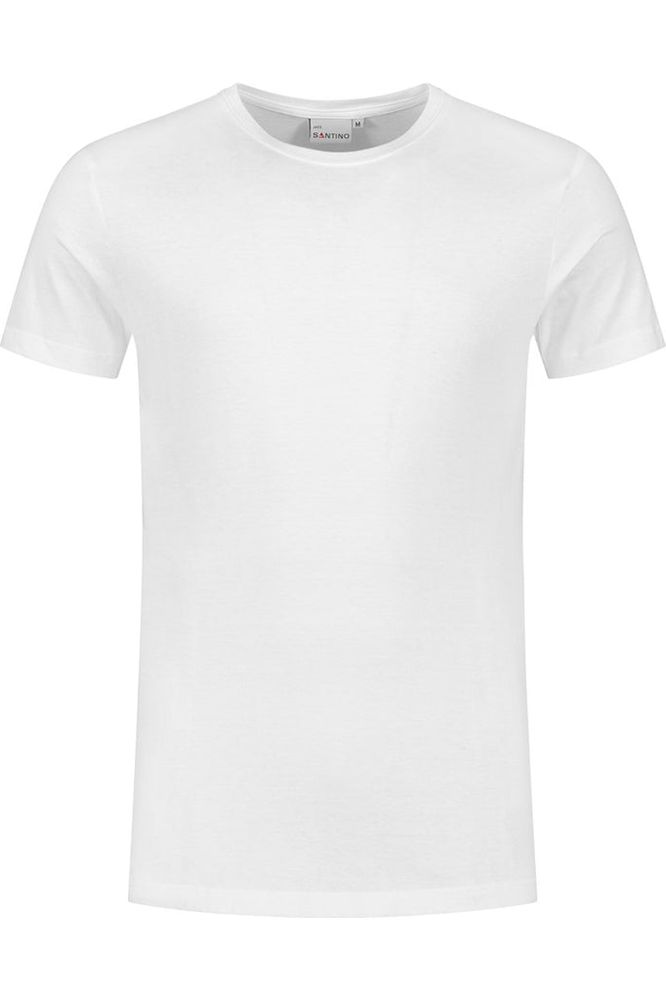 Santino T-shirt Jace C-neck White - Bedrijfskleding Koning
