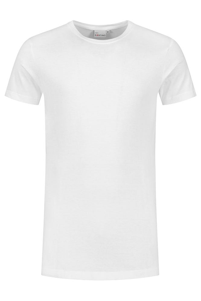 Santino T-shirt Jace+ C-neck White - Bedrijfskleding Koning