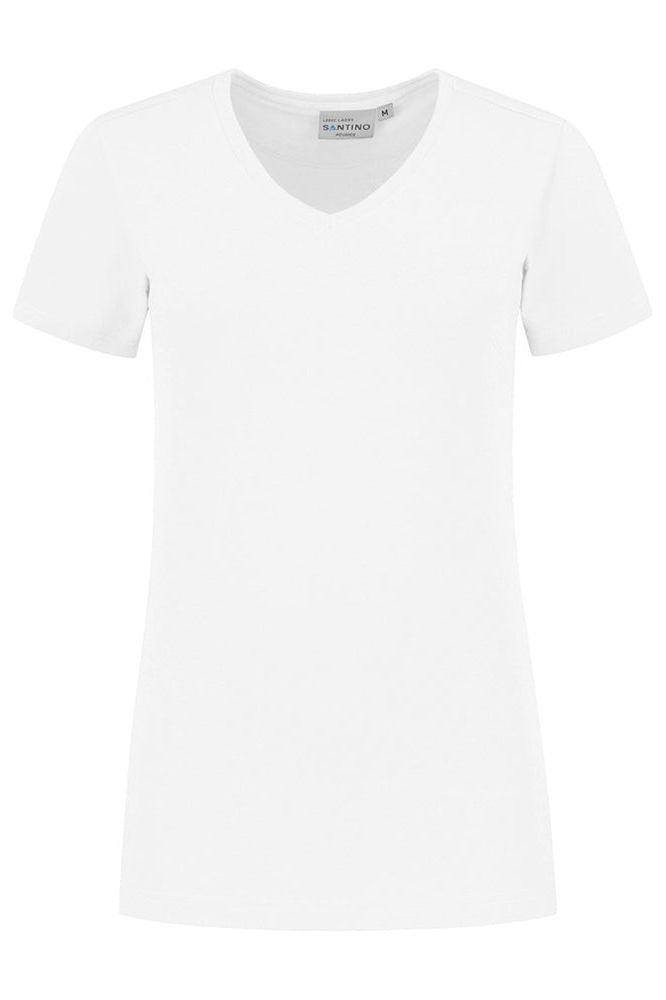 Santino T-shirt Lebec Ladies White - Bedrijfskleding Koning